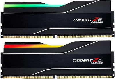 G.Skill Trident Z5 Neo RGB 32GB DDR5 RAM με 2 Modules (2x16GB) και Ταχύτητα 6000 για Desktop