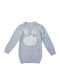 Kinder-Shirtkleid Langarm Gray