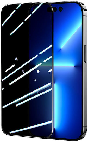Joyroom Knight 2.5D Privatsphäre Vollflächig gehärtetes Glas (iPhone 13 Pro Max)
