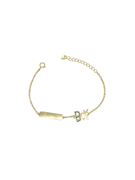 Slevori Kids Silver ID Bracelet for Boy