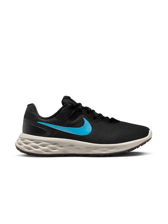 Nike Revolution 6 Next Nature Ανδρικά Αθλητικά Παπούτσια Running Black / Laser Blue / Cobblestone