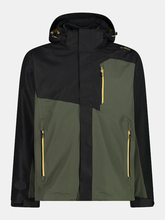 CMP 3 in 1 Winter Jacke Wasserdicht Khaki