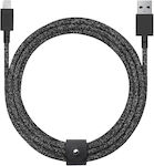 Native Union Belt Împletit USB-A la Cablu Lightning Gri 3m Cosmos (BELT-L-CS-BLK-3-NP)