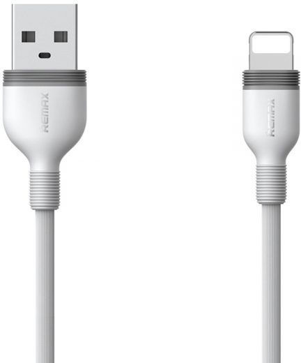 Remax RC-126i Braided USB-A to Lightning Cable White 1m