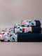 White Fabric Πετσέτα Χεριών Lewis 30x50εκ. Μπλε Βάρους 600gr/m²