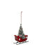 Ornament suspendat Brad Roșu 12x15buc