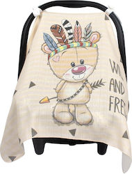 Sevi Bebe Car Seat Cover Bear Beige