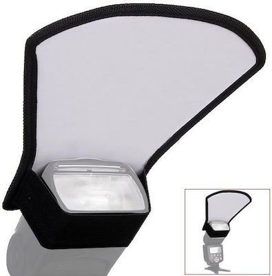 Camera reflector for double-sided flash (white - silver)