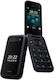 Nokia 2660 Flip Dual SIM (48MB/128MB) Κινητό με Κουμπιά (Ελληνικό Μενού) Μαύρο