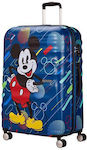 American Tourister Mickey Future Pop Children's Large Travel Suitcase Hard with 4 Wheels Height 77cm.