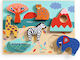 Wooden Kids Peg Puzzle Ζωάκια της Σαβάνας 7pcs Djeco