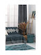 Palamaiki Ridel Χαλί Ορθογώνιο Καλοκαιρινό Petrol 60x140cm