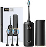 FairyWill FWT9 Electric Toothbrush with Timer and Travel Case Black