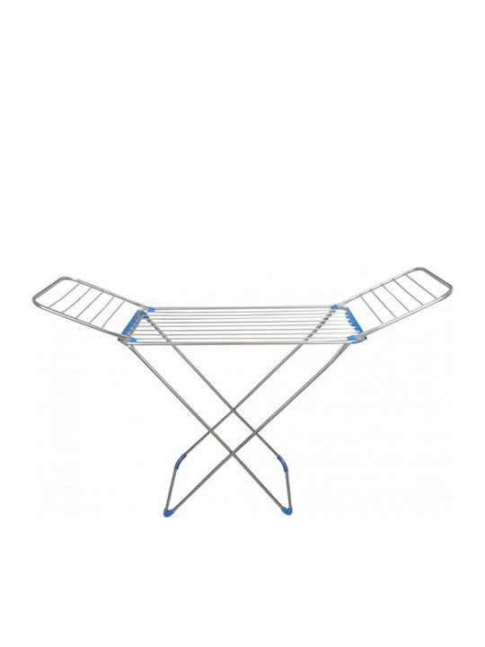 Ankor Aluminum Folding Floor Clothes Drying Rack with Hanging Length 18m