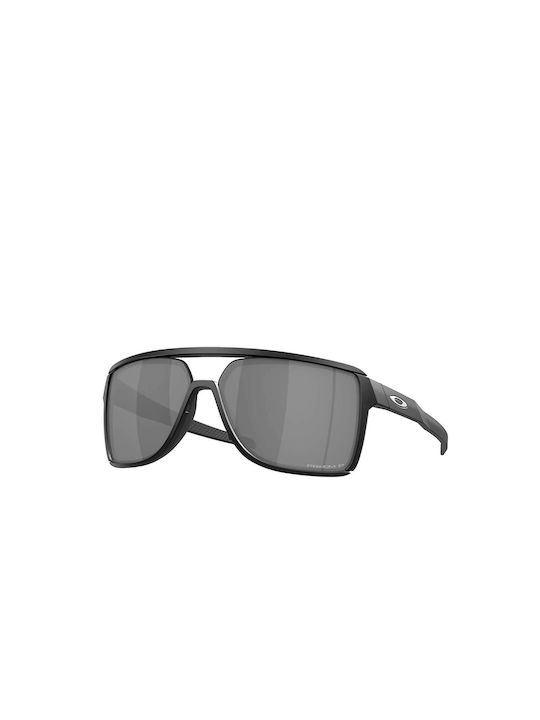 Oakley Castel Men's Sunglasses with Black Acetate Frame and Gray Polarized Lenses OO9147-02
