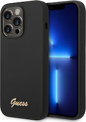 Guess Vintage Back Cover Σιλικόνης Μαύρο (iPhon...