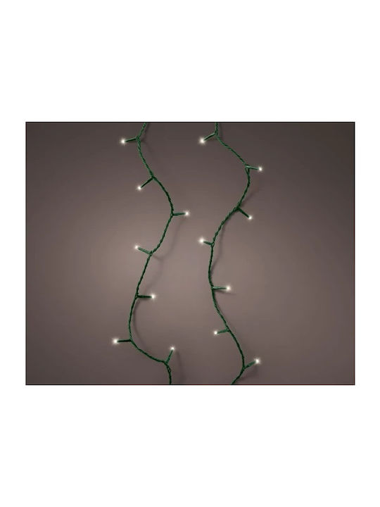 250 Led-Kerzen warmweiß, grünes Kabel, mit 8 Funktionen Effekte 1870cm Outdoor Kaemingk 495731