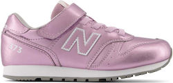New Balance Kids Sneakers for Girls with Laces & Strap Pink