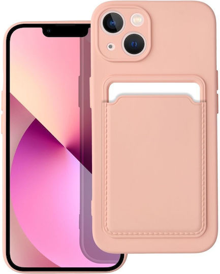 Forcell Card Back Cover Σιλικόνης με Υποδοχή για Κάρτες Κοραλί (iPhone 14)