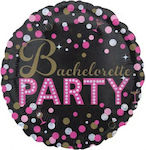 Μπαλόνι Foil Στρογγυλό Bachelorette Party Μαύρο 45εκ.