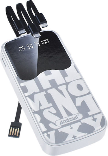 Andowl Q-CD902 Power Bank 30000mAh Λευκό