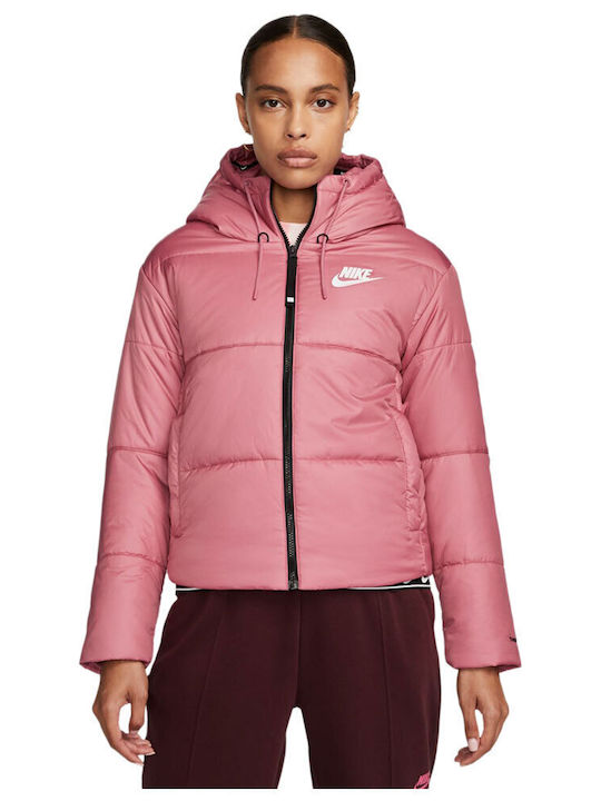 pink nike puffer