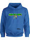 Kinder-Sweatshirt mit Kapuze und Taschen Blau