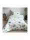 Vesta Home Space Σετ Παιδική Παπλωματοθήκη Μονή με Μαξιλαροθήκη Βαμβακερή Πολύχρωμη 170x240εκ.