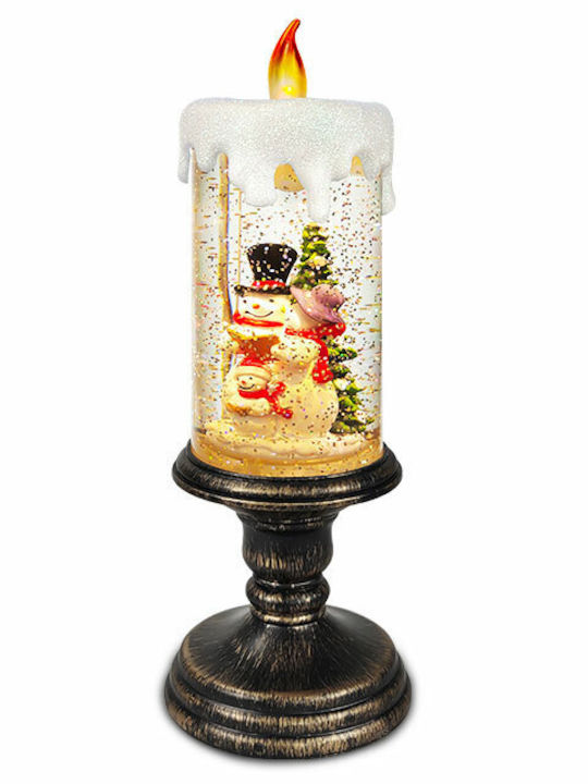SP Souliotis Christmas Candle Battery Santa Claus 29x10cm