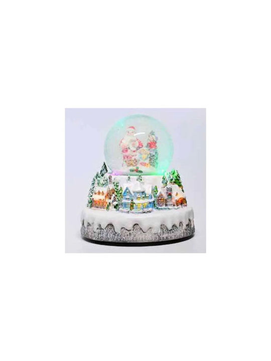 Aca Christmas Illuminated Decorative Village with Electric with Music and Movement 20x18x20cm.