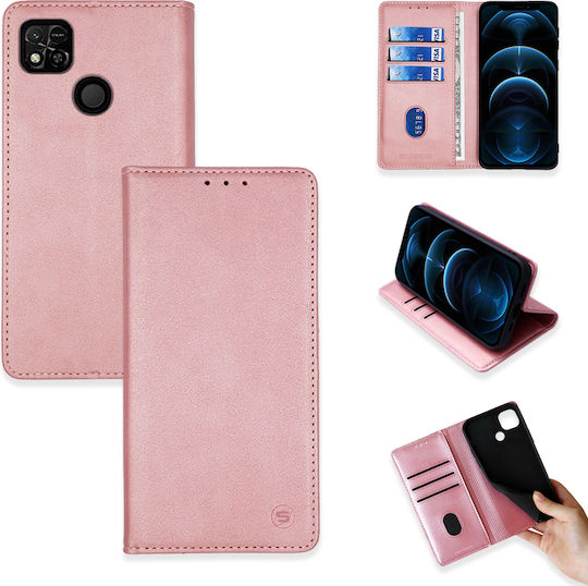 Sonique Vintage Wallet Piele artificială Rose Gold (Redmi 10A)