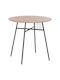 Adelaide Table Dining Room Wooden with Metal Frame 80x80x75cm