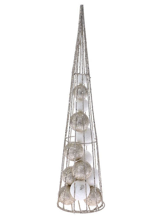 Iliadis Christmas Decorative Tree Cone 50cm White