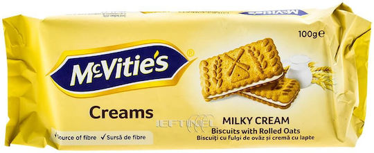 Mcvitie's Μπισκότα Creams με Γέμιση Milky Cream 100gr