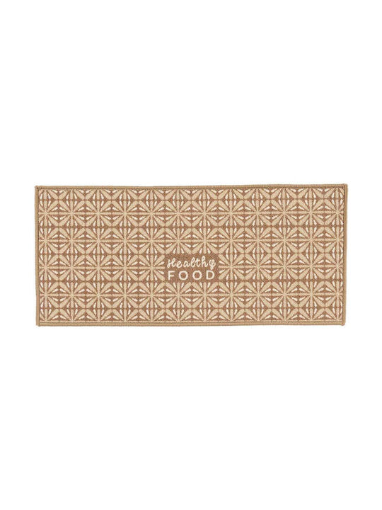 Gift Decor Healthy Food Rechteckige Küchenmatte Beige 40x90εκ.