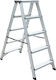 Bormann Pro BHL9040 Σκάλα Αλουμινίου με 2x5 Σκαλοπάτια