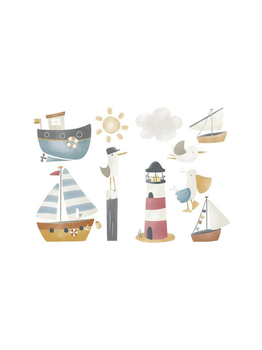 Little Dutch Παιδικό Διακοσμητικό Αυτοκόλλητο Τοίχου Sailors Bay