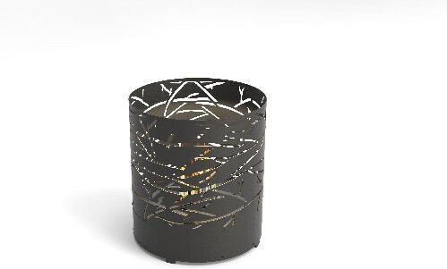 Thermozel Bio Birds Indoor Desktop Bioethanol Fireplace Gray 40x40x45cm