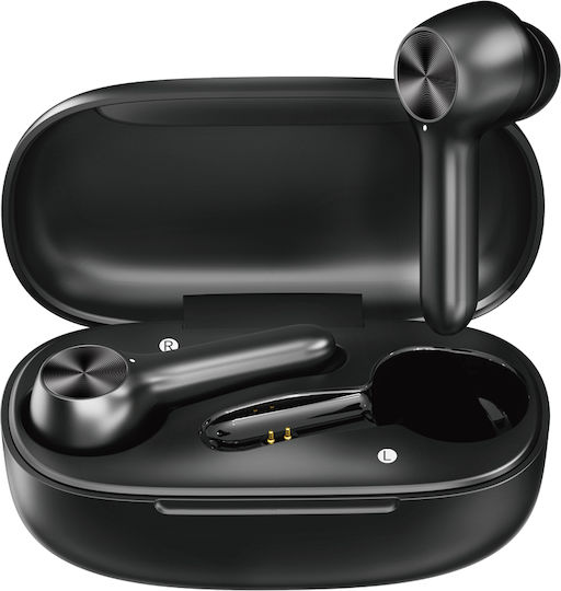 Powertech PT-1033 In-ear Bluetooth Handsfree Ακουστικά με Θήκη Φόρτισης Μαύρα