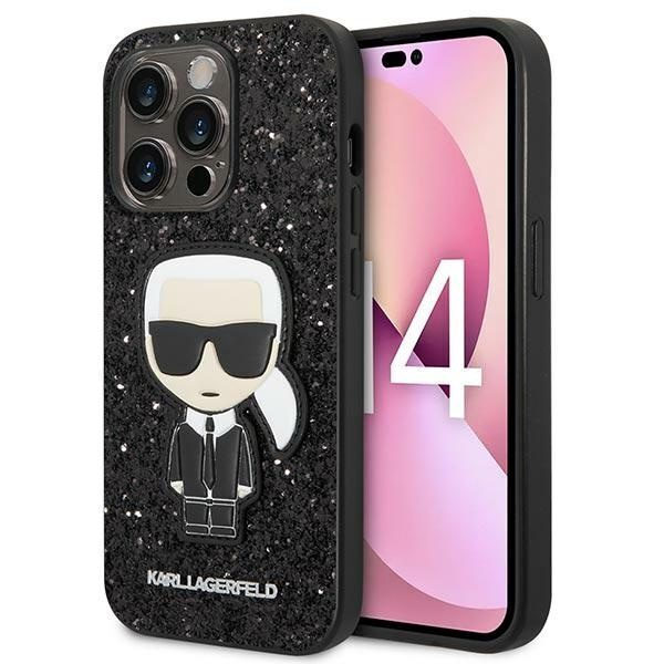 Karl Lagerfeld Glitter Flakes Ikonik Karl Back Cover Πλαστικό