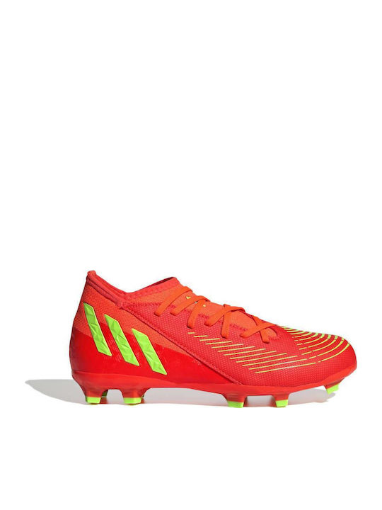 Predator Edge 3 Kids Molded Soccer Shoes Solar Red / Solar Green / Core Black