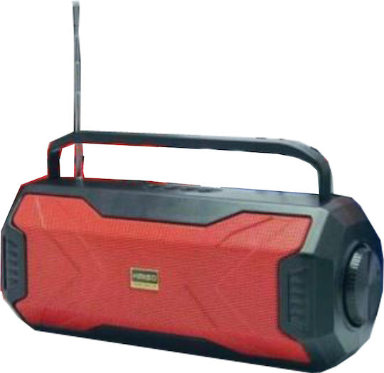Kimiso KMS-139 Ηχείο Bluetooth 16W με Ραδιόφωνο Κόκκινο