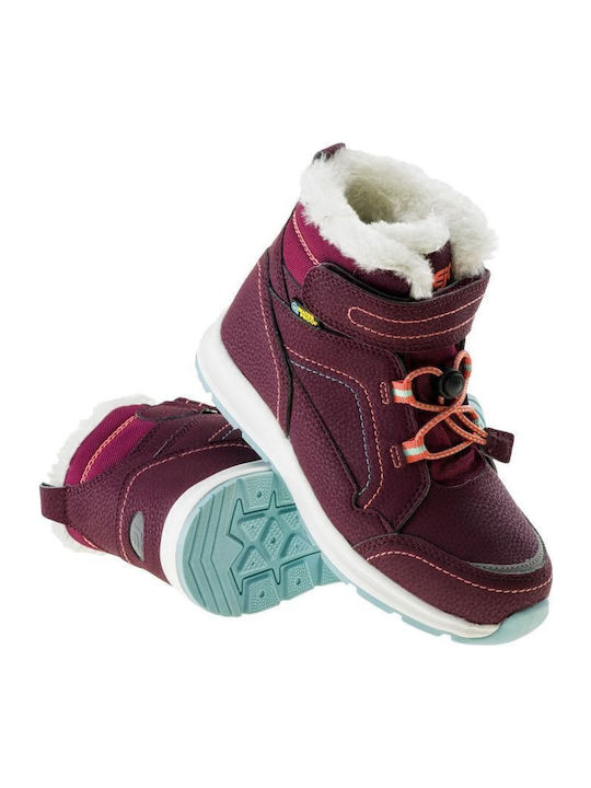 Dibis Jr Kids Boots with Hoop & Loop Closure Purple