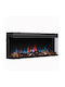 Richen 3D Insert 153 Επιτοίχιο Ηλεκτρικό Τζάκι 2000W 182.8x49.5cm Μαύρο