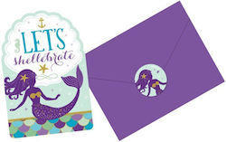 Amscan Mermaid Wishes Invitations