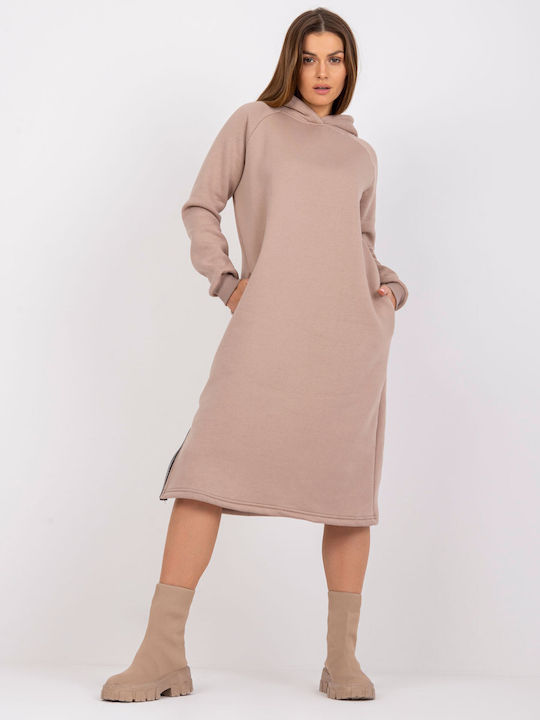 Rue Paris Mini Kleid Beige