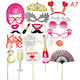 La Lolita Amsterdam Bachelor Photo Booth Prop για Party με Θέμα "Γάμος" Σετ 19τμχ 995