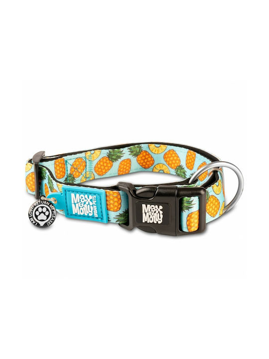 Max & Molly Sweet Pineapple Dog Collar Small 15mm x 28 - 45cm