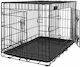 Pupcorn Dog Wire Cage XXLarge with 2 Doors Black 121x74x80.5cm