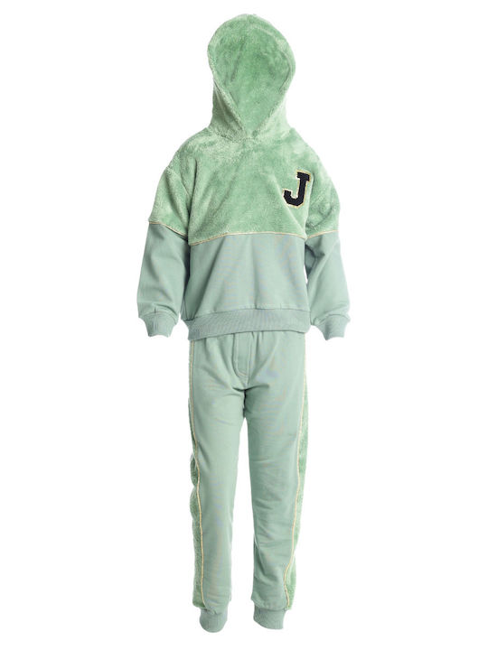 Joyce Kids Sweatpants Set Green 2pcs